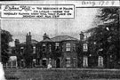Dykes Hall, Dykes Lane, Wadsley, the residence of Major J.H. Leslie, demolished 1927