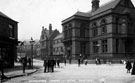 Upperthorpe Branch Library (foreground) and Corporation Baths, rear, Upperthorpe, from Upperthorpe Road Upperthorpe Branch Library (foreground) and Corporation Baths, rear, Upperthorpe, from Upperthorpe Road