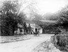 View: s06873 Whirlow Bridge Inn, junction of Ecclesall Road South and Hathersage Road, Whirlow Bridge in foreground
