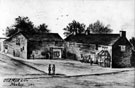 The Red Lion public house, No. 653 London Road at junction of Thirlwell Road. Later became the terminus for horse drawn bus and horse tram service to Heeley. The tram sheds situated just around the corner on Albert Road The Red Lion public house, No. 653 London Road at junction of Thirlwell Road. Later became the terminus for horse drawn bus and horse tram service to Heeley. The tram sheds situated just around the corner on Albert Road
