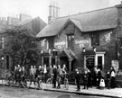 Sharrow Cycling Club outside their headquarters, Pomona Hotel, No 213, Ecclesall Road Sharrow Cycling Club outside their headquarters, Pomona Hotel, No 213, Ecclesall Road