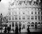 Albany Hotel, Fargate, construction of Carmel House, left