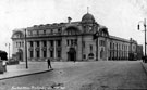 General Post Office, Baker's Hill, Fitzalan Square, Flat Street, right, note, tower wagon, left