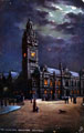 View: s07321 Night view of Town Hall and Jubilee Monolith, Town Hall Square, pre 1905