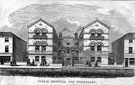 Sheffield Public Hospital and Dispensary, West Street, fore-runner of the Royal Hospital Sheffield Public Hospital and Dispensary, West Street, fore-runner of the Royal Hospital
