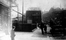 Lady's Bridge, looking towards Waingate, No. 34 Waingate former Elephant and Castle Tea Co., tea dealers, left, Lady's Bridge Hotel, right