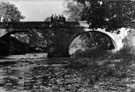 Derwent Packhorse Bridge, Derwent Village, now at Slippery Stones