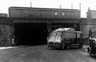 Dark Arches, Bernard Road, S.C.C.D. vehicle entering the Sheffield Corporation Cleansing Department Garage Dark Arches, Bernard Road, S.C.C.D. vehicle entering the Sheffield Corporation Cleansing Department Garage