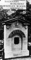 Memorial to Thomas Boulsover (Inventor of Sheffield Plate), Wire Mill Dam (also known as Whiteley Wood Rolling Mill), Fulwood