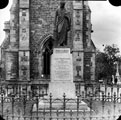 James Montgomery Monument, General Cemetery. The Christian Poet died April 30, 1854, aged 83. Monument described as elegant, including a fine bronze statue. Situated to west end of Church of England Chapel (in background)