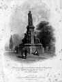 Architects drawing of the proposed monument to James Montgomery Monument, General Cemetery. The Christian Poet died April 30, 1854, aged 83. Monument described as elegant, including a fine bronze statue. Situated to west end of C of E Chapel Architects drawing of the proposed monument to James Montgomery Monument, General Cemetery. The Christian Poet died April 30, 1854, aged 83. Monument described as elegant, including a fine bronze statue. Situated to west end of C of E Chapel