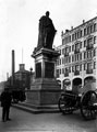View: s07707 King Edward VII Statue, Fitzalan Square, White Building in background