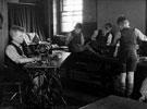 Boys sewing room at Fulwood Cottage Homes, Bolehill, Blackbrook Road, Fulwood Boys sewing room at Fulwood Cottage Homes, Bolehill, Blackbrook Road, Fulwood