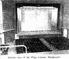 The auditorium of The Plaza Cinema, junction of Richmond Road and Bramley Lane. Opened 27 December 1937, seating just over 1100. Closed 29 September 1963. Reopened 2 October 1963 as a bingo hall