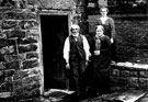 William Unwin, Sarah Ann Unwin (nee Peat) and Sarah Ann in the background, Copperas House, Limb Valley, Ringinglow