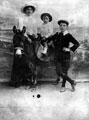 Grandma Mellor with Harold and Charles at Cleethorpes in 1912