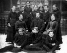 Group of teachers and pupil teachers at St. Mary's School, Walkley