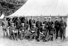 Officers of the West Riding Divisional Royal Engineers at Aberystwyth annual camp, 1913/ 1914