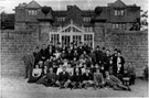 Group from Fulwood on an outing, outside Eyam Hall