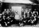 Group of workers from Edgar Allen and Co. Ltd. with 'Gloops' drawing