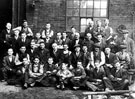View: s09205 Workmen from George Oxley and Sons Ltd., ingot mould makers, engineers and ironfounders, Vulcan Foundry, Attercliffe Road