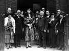 Unidentified wedding group at Handsworth