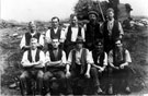 Group of Puddlefield workers at Broomhead Reservoir, Ewden