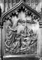 View: s09486 Pulpit at St. Mary C. of E. Church, Church Street, Ecclesfield, carvings by Arthur Hayball, panels by Antwerp
