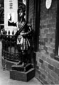 Scottish soldier figure outside Ye Olde Original Snuff Shoppe, 87, Norfolk Street