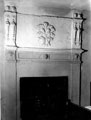 Decorative plasterwork over fireplace in Bishops' House, Meersbrook Park, off Norton Lees Lane