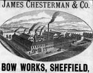 James Chesterman and Co., Bow Works, Pomona Street, Pear Street, left