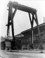 Demolition of an overhead crane, English Steel Corporation, River Don Works, Brightside Lane