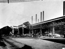 Construction work at English Steel Corporation, River Don Works, Brightside Lane