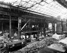 English Steel Corporation, River Don Works, Brightside Lane. Reconstruction of Siemens furnaces looking S.E.