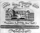 James Dixon and Son, Cornish Place Works, Cornish Street, advertisement from 1825
