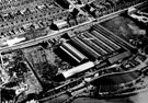 Aeriel view of W. T. Flather Ltd., Bright Steels, Sheffield Road, Tinsley