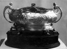 Silver bowl presented by the Musical Festival Committee to their Chairman, T. Walter Hall, 8th Feb. 1908, Designed and made by Sydney Wilkinson