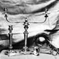 Sheffield Corporation Presentation Plate, candlesticks