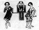 Cutlery Manufacture, Grinding, from the Luttrell Psalter, around 1240
