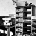Storage of silver at Atkin Brothers, silversmiths, Truro Works, Matilda Street
