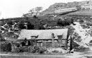 Hind Wheel Mill, Rivelin Hotel, Tofts Lane, and Albion Terrace, Roscoe Bank, in background, Rivelin Valley