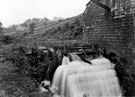 Little London Mill Wheel, Rivelin Valley, Rivelin Cottages and Rivelin Glen United Methodist Church in background Little London Mill Wheel, Rivelin Valley, Rivelin Cottages and Rivelin Glen United Methodist Church in background