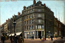 View: s10507 Cole Brothers, department store, Fargate / Church Street from High Street