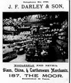 J.F. Darley and Son, glass, china and earthenware merchants, No. 187 South Street, Moor