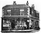 Popple Brothers, drapers, Market Square / Malthouse Lane, Woodhouse