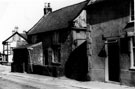 Sally Marples' shop, general store, Gleadless Road, Old Gleadless Post Office on extreme right, Heeley and Sheffield House in background