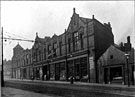 Brightside and Carbrook Co-operative Society Ltd., Staniforth Road Branch looking towards Pinfold Canal Bridge