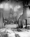 View: s10764 Steel Industry, steam hammer forging, Hallamshire forgemen at Atlas Works
