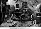 Steel Industry, Bessemer steel process, interior of steel works