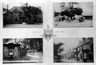 Postcard depicting views of Sheffield, Big Tree Hotel, Norton Lees Lane and The Lodge, Oakes Park